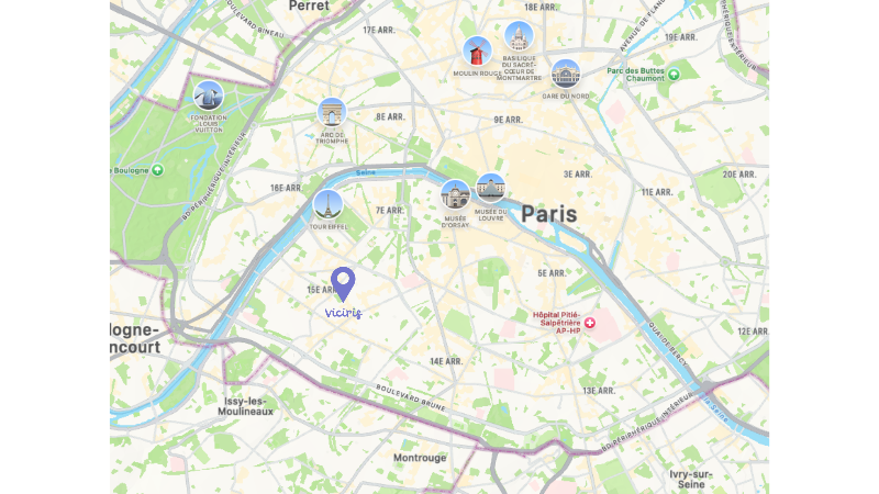 localisation viciris paris